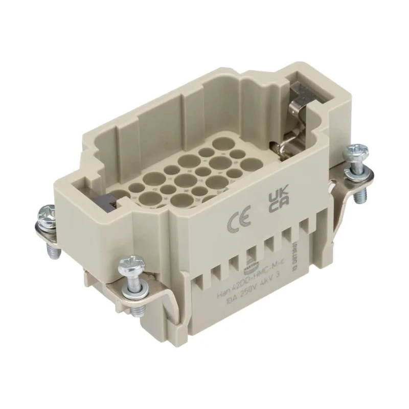 HARTING Heavy Duty Power Connector Insert 10A 250V, 42 Pole, Male, 0.14–2.5 mm², Cable Mount, 09162423001