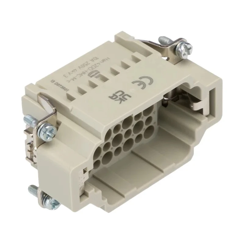 HARTING Heavy Duty Power Connector Insert 10A 250V, 42 Pole, Male, 0.14–2.5 mm², Cable Mount, 09162423001
