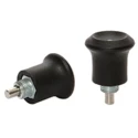 RS PRO M8 x 0.75 mm Index Bolt, Zinc Plated Steel, Polished Finish, Round Head, 30mm Long, 21mm Diameter 144-3680