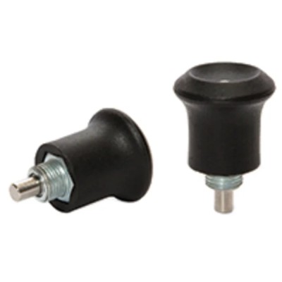 RS PRO M8 x 0.75 mm Index Bolt, Zinc Plated Steel, Polished Finish, Round Head, 30mm Long, 21mm Diameter 144-3680
