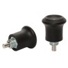 RS PRO M8 x 0.75 mm Index Bolt, Zinc Plated Steel, Polished Finish, Round Head, 30mm Long, 21mm Diameter 144-3680