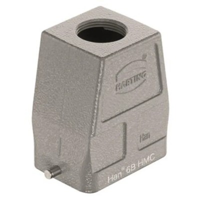 HARTING Heavy Duty Power Connector Hood, Cable Mount, IP65, Die Cast Aluminium, Top Entry, 1 Lever, 6B, 19302060446