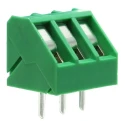 RS PRO PCB Terminal Block 3-Contact 5 mm Pitch 1 Row 15A 300V Green 144-4044