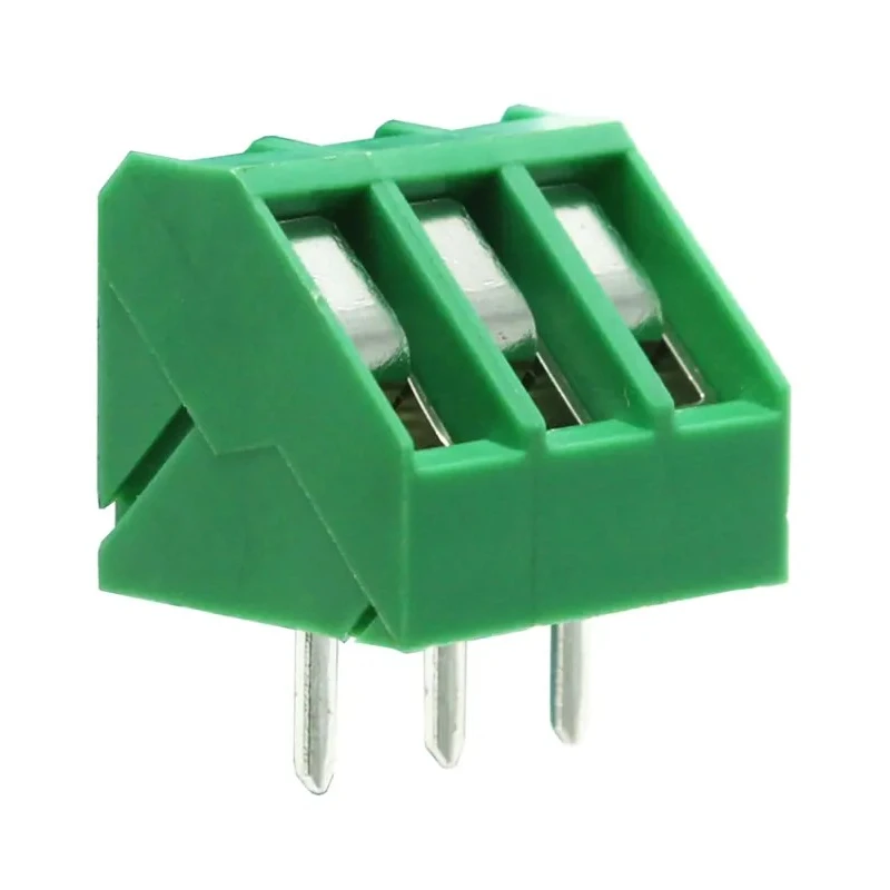 RS PRO PCB Terminal Block 3-Contact 5 mm Pitch 1 Row 15A 300V Green 144-4044