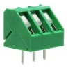 RS PRO PCB Terminal Block 3-Contact 5 mm Pitch 1 Row 15A 300V Green 144-4044