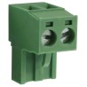 RS PRO Pluggable Terminal Block, 8 Contacts, 5 mm Pitch, 1 Row, 15A, 450V, Polyamide 66, Green 144-4055
