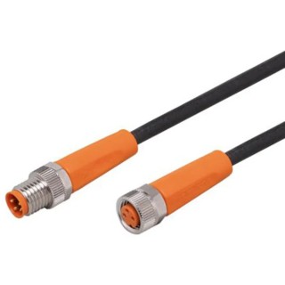 ifm electronic Sensor Actuator Cable Female 4 Way M8 to 3 Way M8, Polyurethane Jacket, 5 m, EVC309