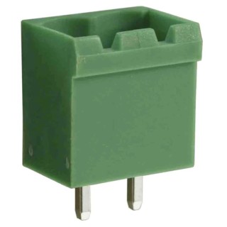 RS PRO Pluggable Terminal Block, 4 Contacts, Screw Connection, 5.08 mm Pitch, Polyamide 66, Green, 1 Row CTBP9308