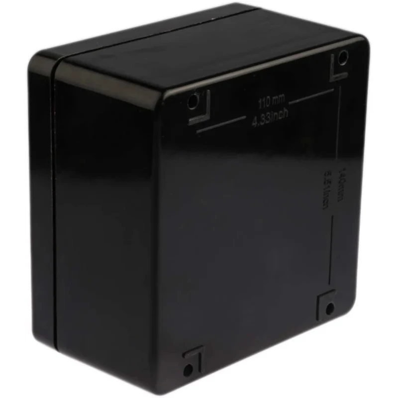 RS PRO Ex-GJB Series Black Fibreglass Reinforced Polyester Junction Box, IP66, ATEX, IECEx, 160mm x 160mm x 90mm 144-4455