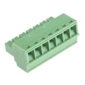 RS PRO Pluggable Terminal Block 7-Contact 3.5 mm Pitch 300V 10A Polyamide 66 Straight Green 1 Row 144-4068