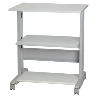 RS PRO 3 Shelf Printer Stand, Metal Frame, Lockable Wheels, 30kg Max Load 144-5956