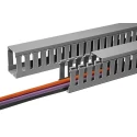 HellermannTyton HTWD-PW Grey Open Slot Cable Trunking, 100mm x 100mm x 2m, Polyvinyl Chloride W100mm