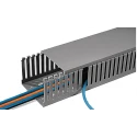 HellermannTyton HTWD-PD Open Slot Cable Trunking , 20mm x 20mm, Grey, 2m, PVC W20mm