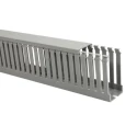 HellermannTyton Open Slot Cable Trunking, PVC, Grey, 50mm Width, 100mm Depth, 2m Length, HTWD-PD-50X100-PVC-GY W50mm