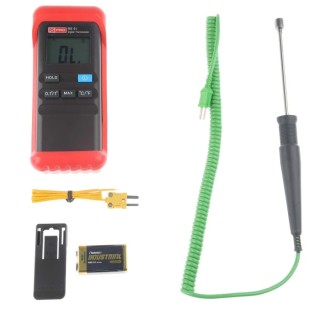 RS PRO K Type Probe Wired Digital Thermometer, 1 Input, 1300°C Max, ±0.2 Reading +1°C Accuracy RS51