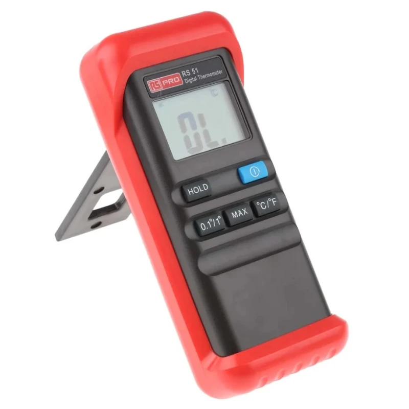 RS PRO K Type Probe Wired Digital Thermometer, 1 Input, 1300°C Max, ±0.2 Reading +1°C Accuracy RS51