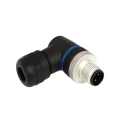 Bulgin Circular Connector 3 Contacts Panel Mount M12 Plug Male IP67 Buccaneer M12 Series PXPPAM12RAM03ASTPG9