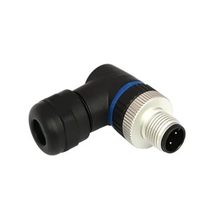Bulgin Circular Connector 3 Contacts Panel Mount M12 Plug Male IP67 Buccaneer M12 Series PXPPAM12RAM03ASTPG9