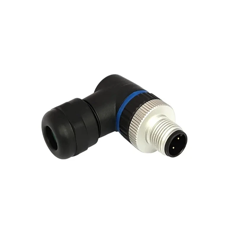 Bulgin Circular Connector 3 Contacts Panel Mount M12 Plug Male IP67 Buccaneer M12 Series PXPPAM12RAM03ASTPG9