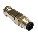 Bulgin Circular Connector 12 Contacts Panel Mount M12 Plug Male IP67 Buccaneer M12 Series PXMBNI12FIM12ASCPG7