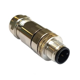 Bulgin Circular Connector, 8 Contacts, Panel Mount, M12 Plug, Male, IP67, Buccaneer M12 Series PXMBNI12FIM08ASCPG9