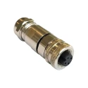Bulgin Circular Connector 4 Contacts Female Socket IP67 Cable M12 Buccaneer Series PXMBNI12FBF04ASCPG9