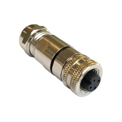 Bulgin Circular Connector 4 Contacts Female Socket IP67 Cable M12 Buccaneer Series PXMBNI12FBF04ASCPG9