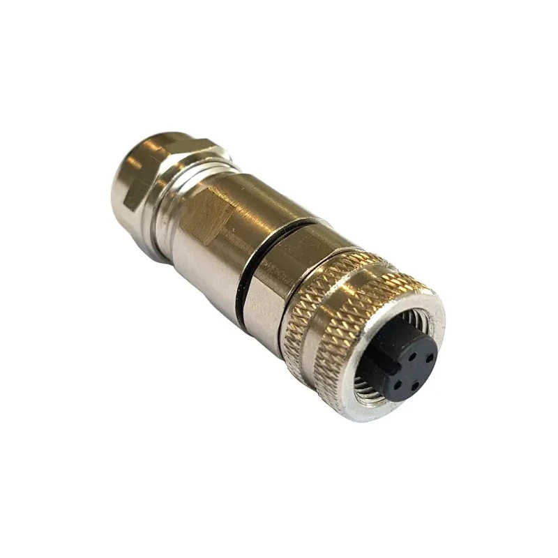 Bulgin Circular Connector 4 Contacts Female Socket IP67 Cable M12 Buccaneer Series PXMBNI12FBF04ASCPG9