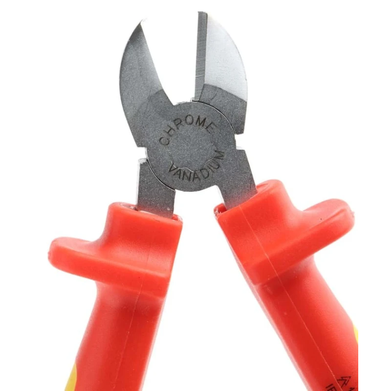 RS PRO VDE/1000V Approved Diagonal Cutter Side Cutter 152.4mm Chrome Vanadium Steel Thermoplastic Rubber Handle 144-7567
