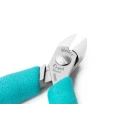 Erem Flush ESD Safe Side Cutter, 11mm Jaw Width, 1.57mm Max Cutting Capacity, Bi-Metal Handle, High Grade Tool Steel, 599E