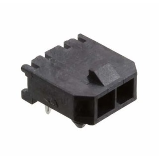 Molex Micro-Fit 3.0 Series Right Angle Through Hole PCB Header, 2 Contacts, 3 mm Pitch, 1 Row, Shrouded 436500201