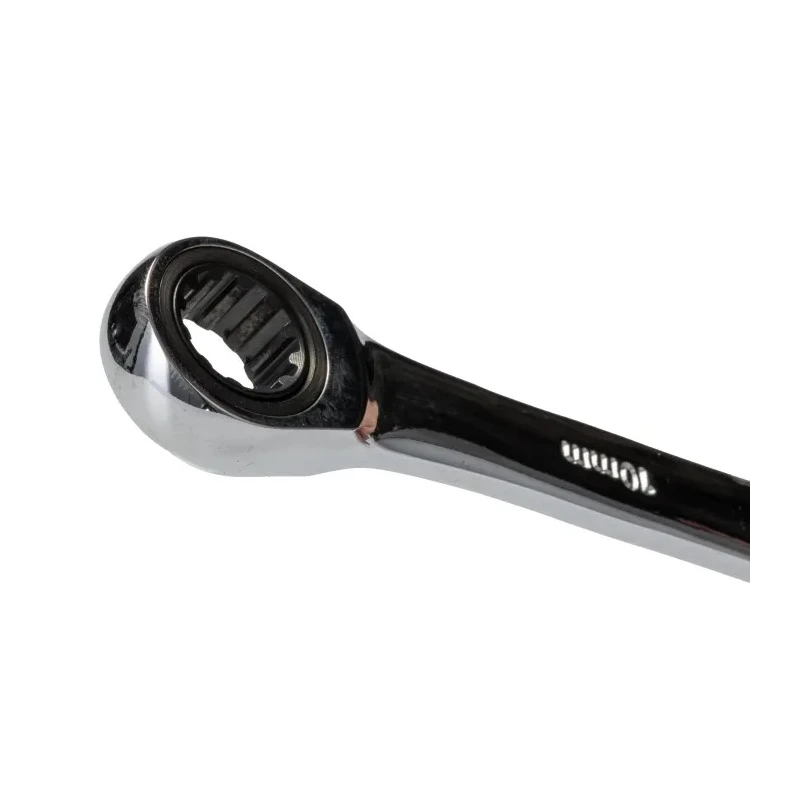 RS PRO Combination Ratchet Spanner 10 mm Chrome Vanadium Steel, Chrome Finish, 160 mm Overall Length, Height Safe 144-7959