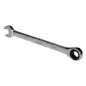 RS PRO Combination Ratchet Spanner 10 mm Chrome Vanadium Steel, Chrome Finish, 160 mm Overall Length, Height Safe 144-7959