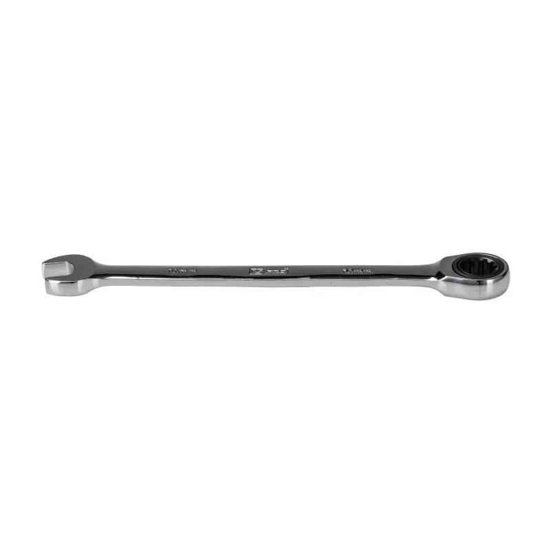 RS PRO Combination Ratchet Spanner 10 mm Chrome Vanadium Steel, Chrome Finish, 160 mm Overall Length, Height Safe 144-7959