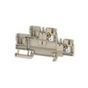 Weidmüller DIN Rail Terminal Block, Beige, 2.5mm², 2-Level, Push-In, 800V 24A 1548140000