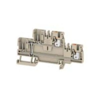 Weidmüller DIN Rail Terminal Block, Beige, 2.5mm², 2-Level, Push-In, 800V 24A 1548140000