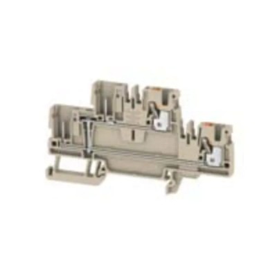 Weidmüller DIN Rail Terminal Block, Beige, 2.5mm², 2-Level, Push-In, 800V 24A 1548140000