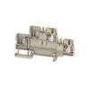 Weidmüller DIN Rail Terminal Block, Beige, 2.5mm², 2-Level, Push-In, 800V 24A 1548140000