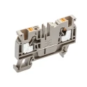 Weidmüller DIN Rail Terminal Block, 6mm², 1-Level, Push-in, 800V, Dark Beige 2051180000