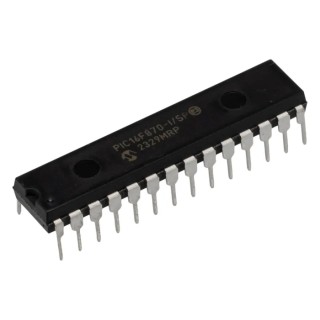 Microchip PIC16F870-I/SP 8-bit PIC Microcontroller, 20 MHz, 3.5kB Flash, 28-Pin SPDIP, 5 x 10-Bit ADC, 22 I/Os