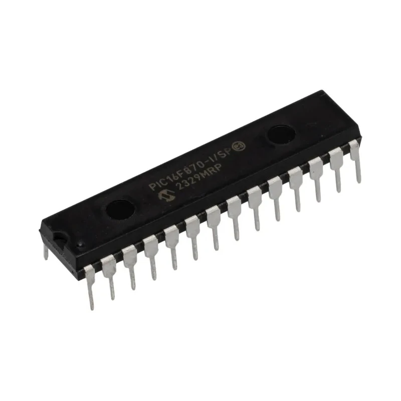 Microchip PIC16F870-I/SP 8-bit PIC Microcontroller, 20 MHz, 3.5kB Flash, 28-Pin SPDIP, 5 x 10-Bit ADC, 22 I/Os