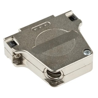 Phoenix Contact DSSC Series Die Cast Zinc Right Angle D-Sub Backshell, 25 Way Strain Relief 1419728