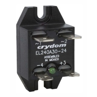 Crydom EL Series Solid State Relay 30A DC Load Panel Mount 280V AC Load 27V DC Control EL240A30-24