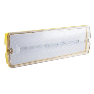 RS PRO LED Emergency Lighting 3W, Rectangular, Single Batten, 110V, 1 Lamp, 355mm, IP65 145-5911