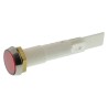 Arcolectric (Bulgin) Ltd 0275 Series Red Panel Mount Indicator 12V Solder Tab IP67 Flush Bezel C027500FAN