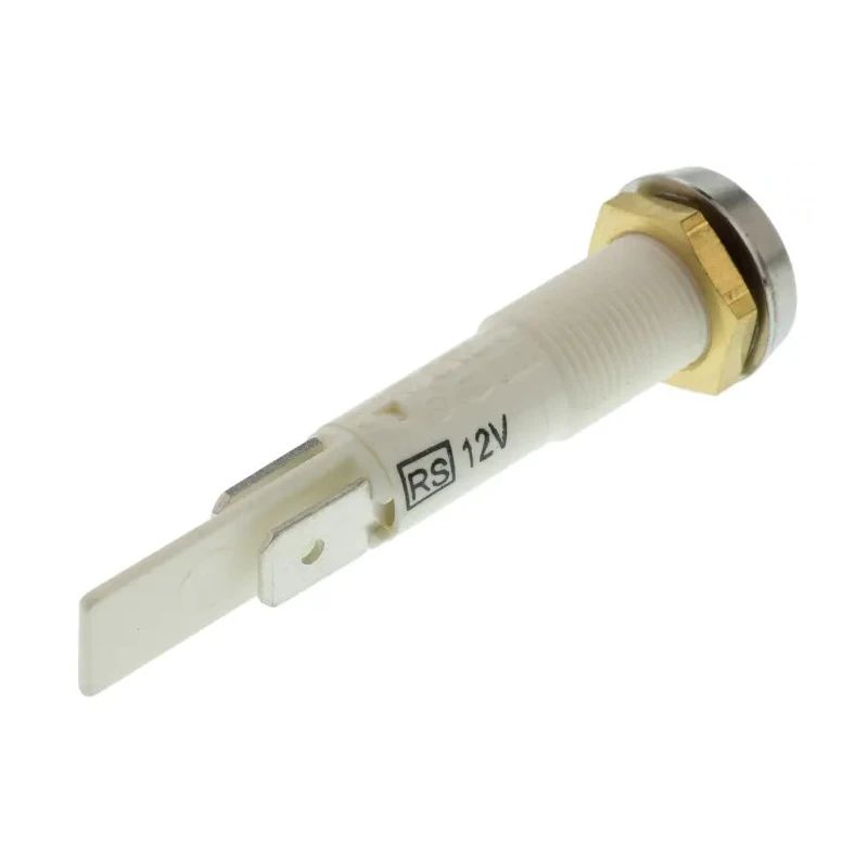 Arcolectric (Bulgin) Ltd 0275 Series Red Panel Mount Indicator 12V Solder Tab IP67 Flush Bezel C027500FAN