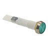 Arcolectric (Bulgin) Ltd Green Panel Mount Indicator 12V 37mA IP67 Flush Solder Tab C027500FAO