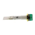 Arcolectric (Bulgin) Ltd Panel Mount Indicator 230V AC, Green Neon Light, Solder Tab Termination, IP67, 10mm C027700NAR