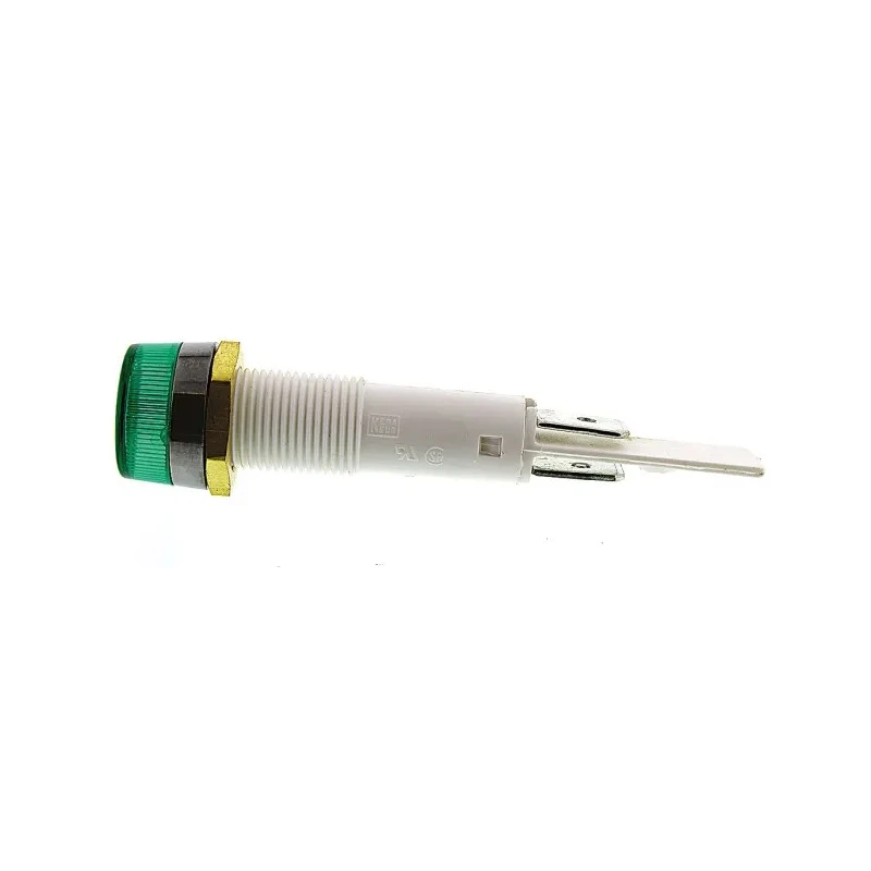 Arcolectric (Bulgin) Ltd Panel Mount Indicator 230V AC, Green Neon Light, Solder Tab Termination, IP67, 10mm C027700NAR