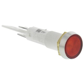 Arcolectric (Bulgin) Ltd Panel Mount Red Indicator 24V IP67 Solder Tab Flush C027500FAK